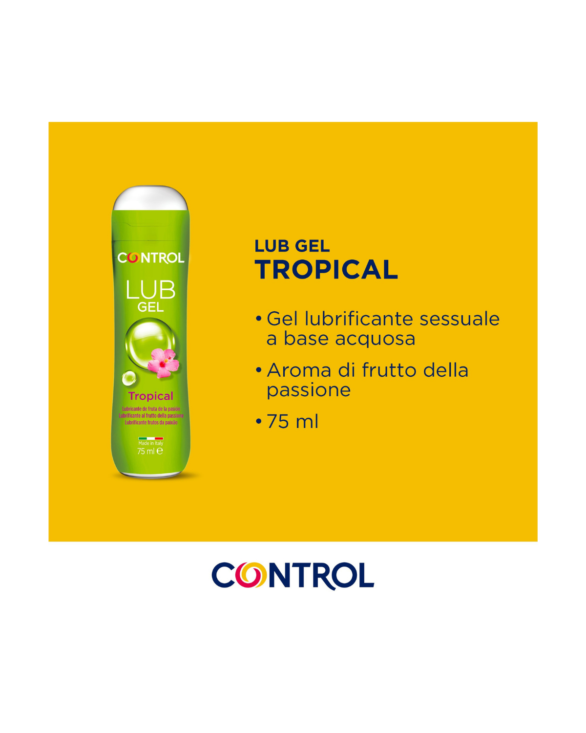 Gel lubricante tropical Control Italia Gel lubricante tropical Control Italia